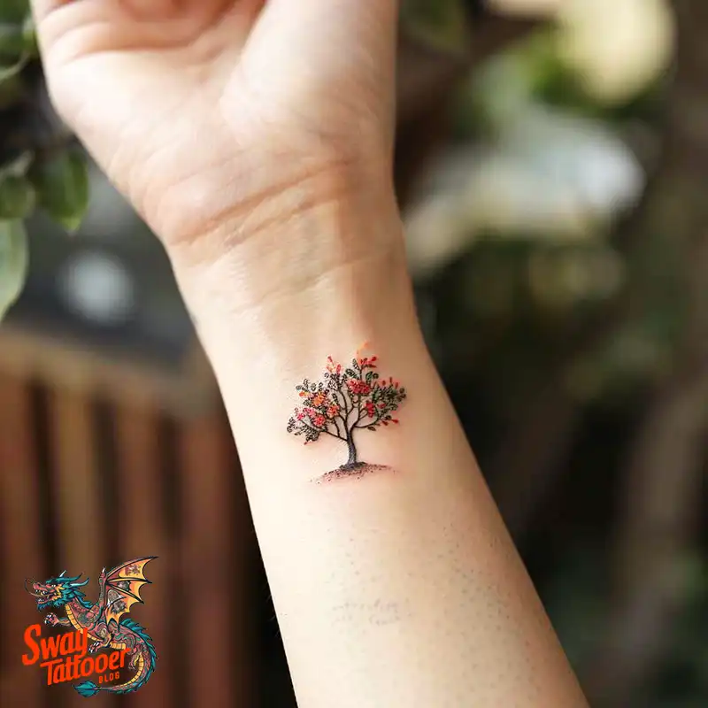 130 Apple Tree Tattoo Designs, Symbolism and Lifelong Care 103 apple tree32