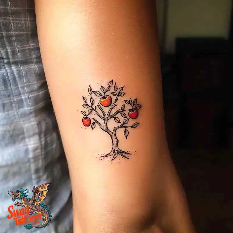130 Apple Tree Tattoo Designs, Symbolism and Lifelong Care 100 apple tree36