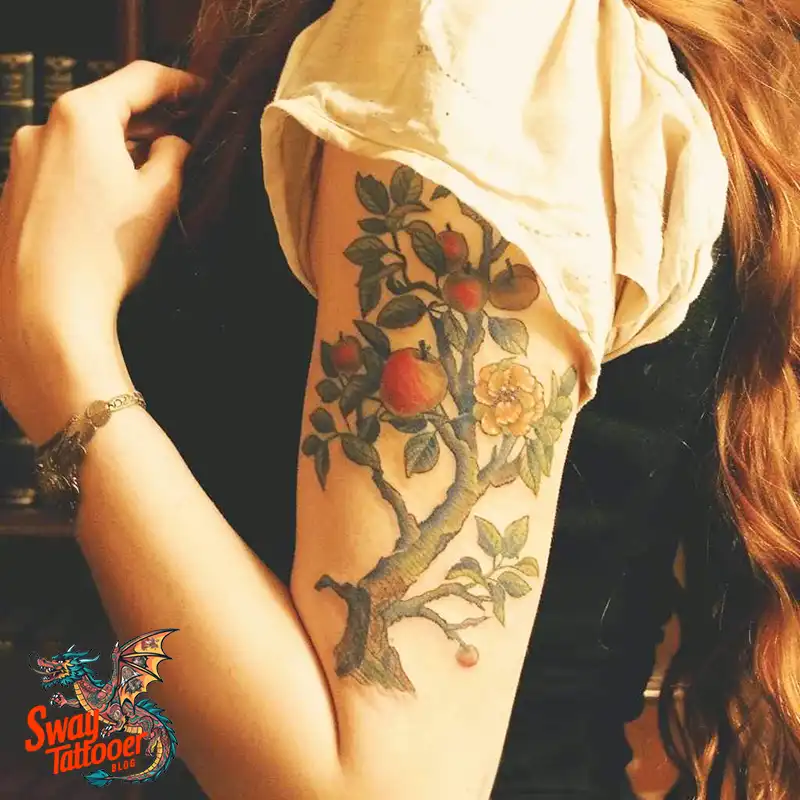 130 Apple Tree Tattoo Designs, Symbolism and Lifelong Care 94 apple tree41
