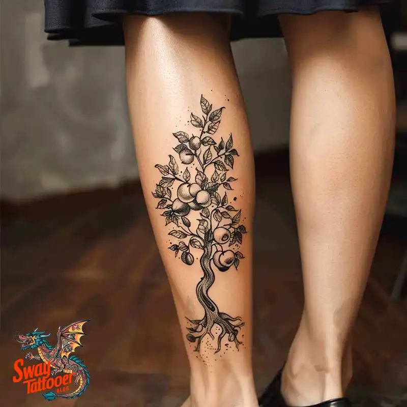 130 Apple Tree Tattoo Designs, Symbolism and Lifelong Care 82 apple tree53