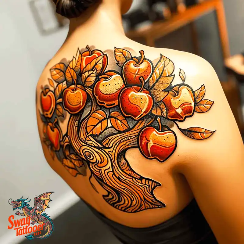 130 Apple Tree Tattoo Designs, Symbolism and Lifelong Care 73 apple tree tattoo