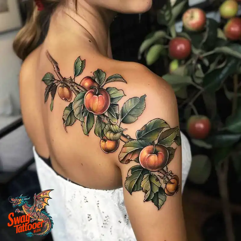 130 Apple Tree Tattoo Designs, Symbolism and Lifelong Care 74 apple tree tattoo