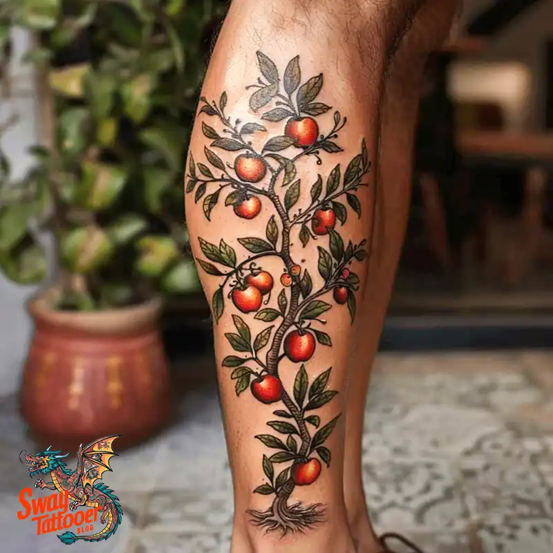 130 Apple Tree Tattoo Designs, Symbolism and Lifelong Care 129 apple tree6
