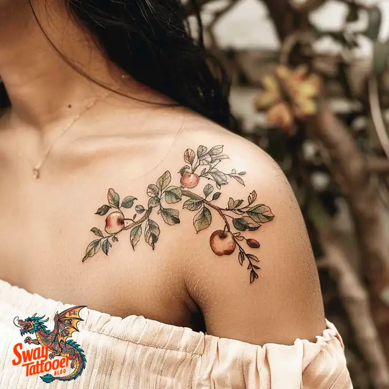 130 Apple Tree Tattoo Designs, Symbolism and Lifelong Care 77 apple tree tattoo