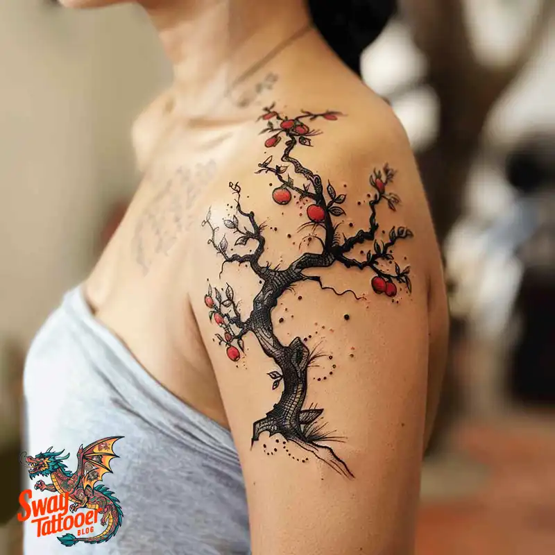 130 Apple Tree Tattoo Designs, Symbolism and Lifelong Care 72 apple tree tattoo