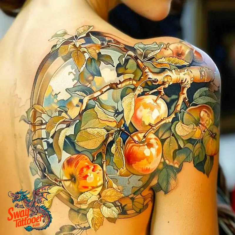 130 Apple Tree Tattoo Designs, Symbolism and Lifelong Care 70 apple tree tattoo
