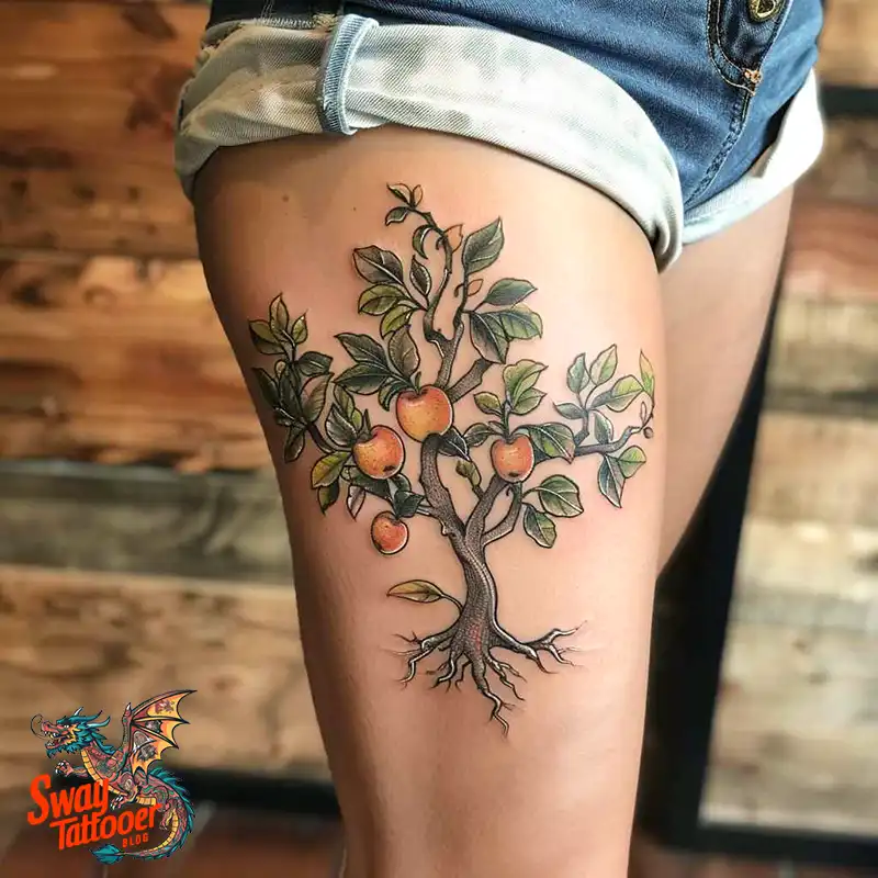 130 Apple Tree Tattoo Designs, Symbolism and Lifelong Care 67 apple tree tattoo