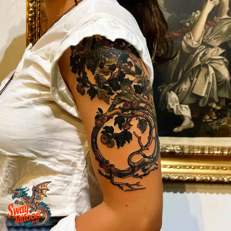 130 Apple Tree Tattoo Designs, Symbolism and Lifelong Care 62 apple tree tattoo