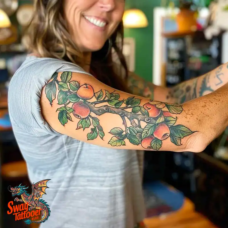 130 Apple Tree Tattoo Designs, Symbolism and Lifelong Care 63 apple tree tattoo