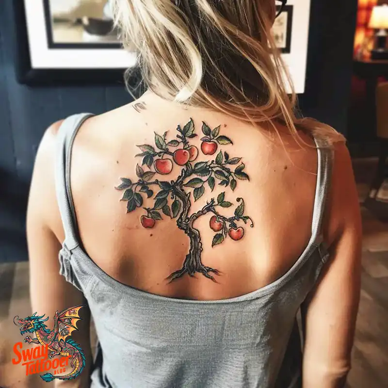 130 Apple Tree Tattoo Designs, Symbolism and Lifelong Care 64 apple tree tattoo