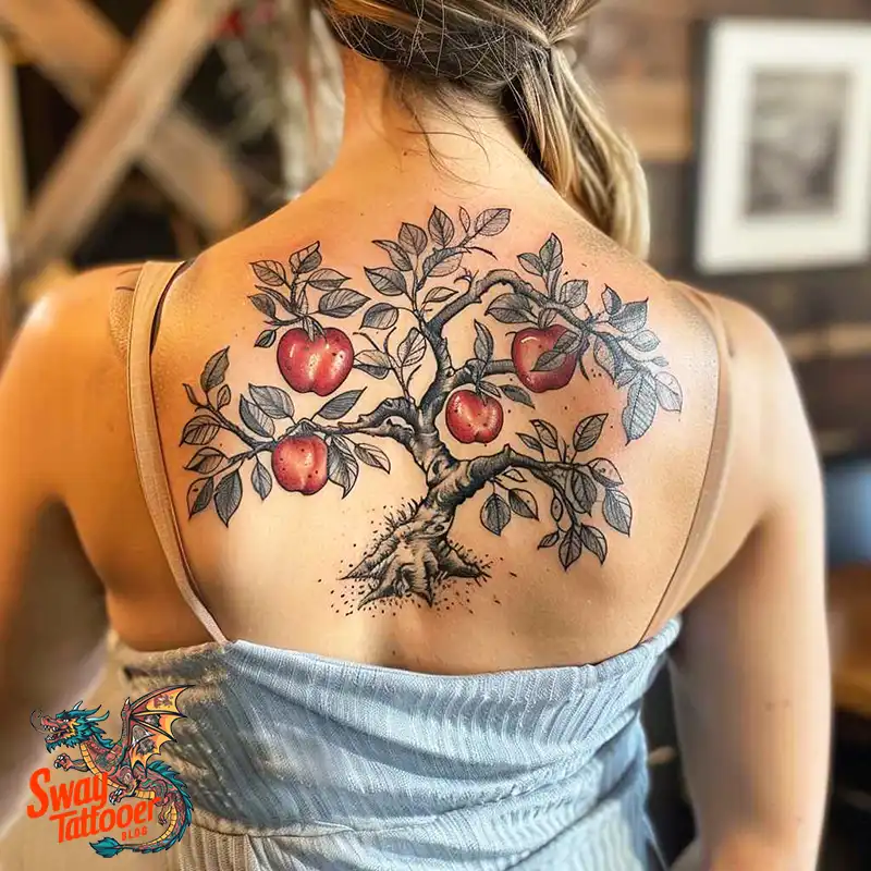 130 Apple Tree Tattoo Designs, Symbolism and Lifelong Care 66 apple tree tattoo