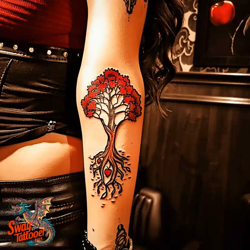 130 Apple Tree Tattoo Designs, Symbolism and Lifelong Care 60 apple tree tattoo