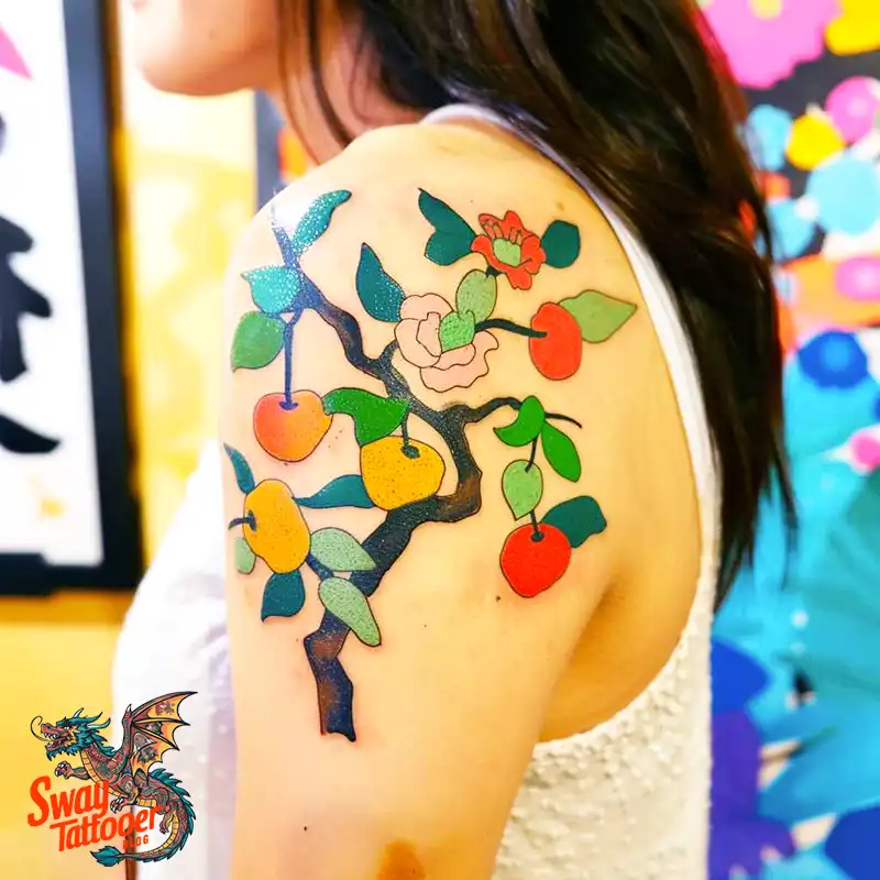 130 Apple Tree Tattoo Designs, Symbolism and Lifelong Care 51 apple tree tattoo
