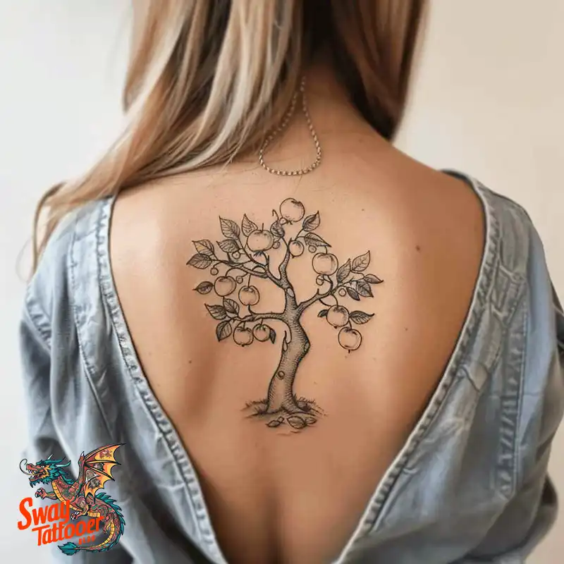 130 Apple Tree Tattoo Designs, Symbolism and Lifelong Care 54 apple tree tattoo