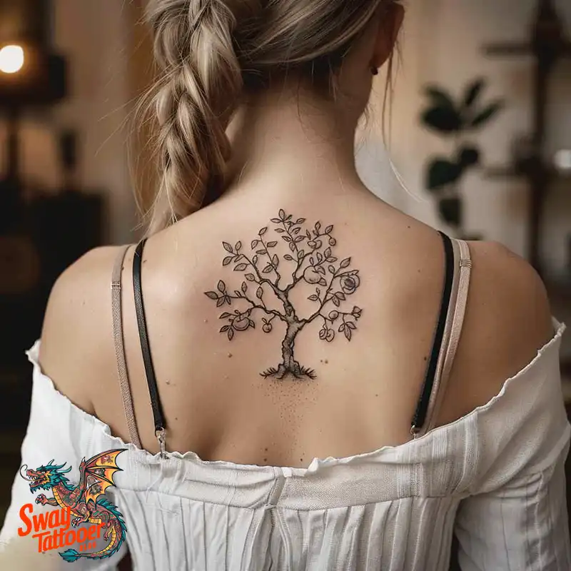 130 Apple Tree Tattoo Designs, Symbolism and Lifelong Care 44 apple tree tattoo