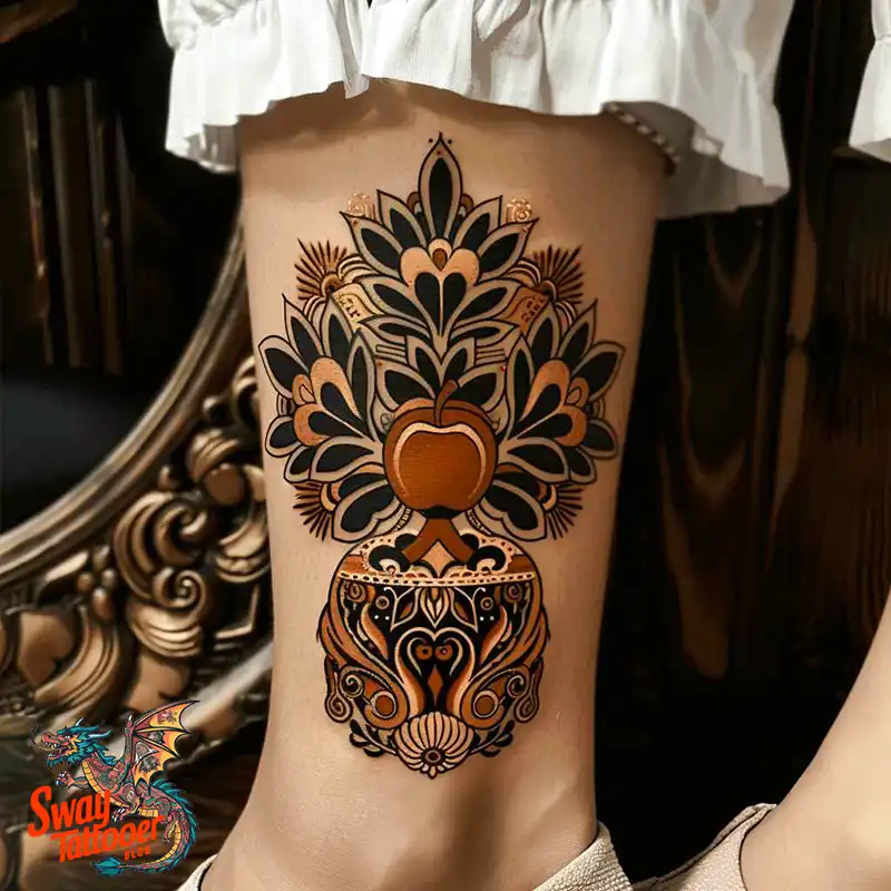 130 Apple Tree Tattoo Designs, Symbolism and Lifelong Care 39 apple tree tattoo