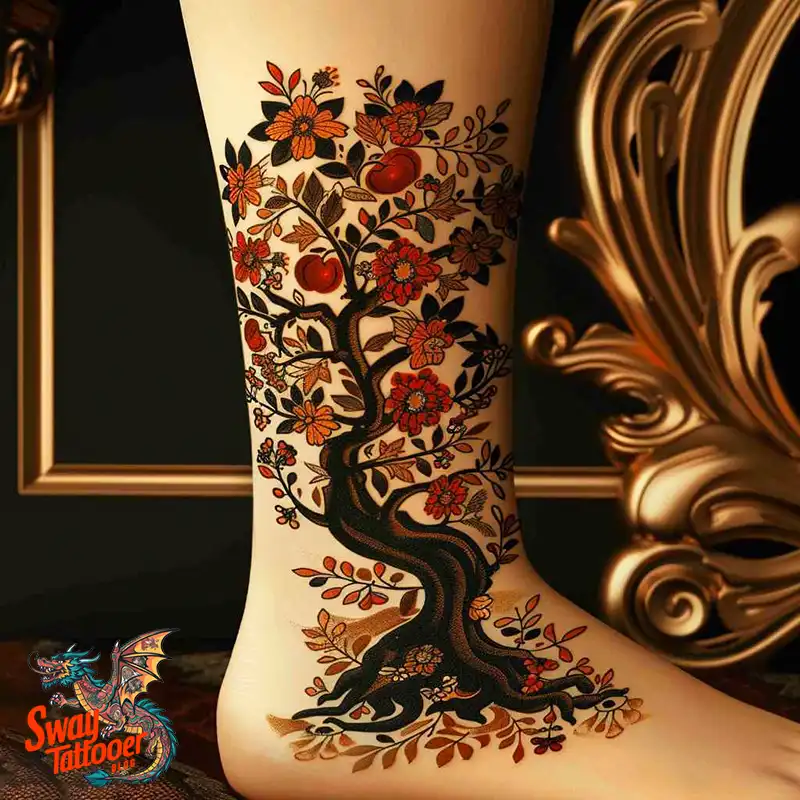 130 Apple Tree Tattoo Designs, Symbolism and Lifelong Care 41 apple tree tattoo
