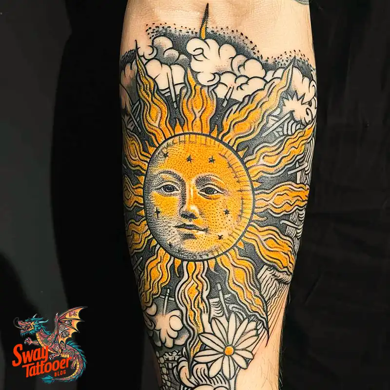 100 Argentine Sun Tattoo (Sol de Mayo) Design Ideas 75 Argentina's sun tattoo