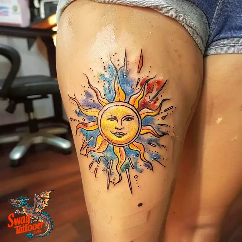100 Argentine Sun Tattoo (Sol de Mayo) Design Ideas 92 Argentine sun tattoo