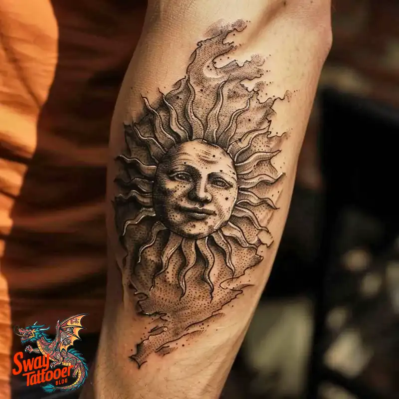 100 Argentine Sun Tattoo (Sol de Mayo) Design Ideas 85 Argentine sun tattoo