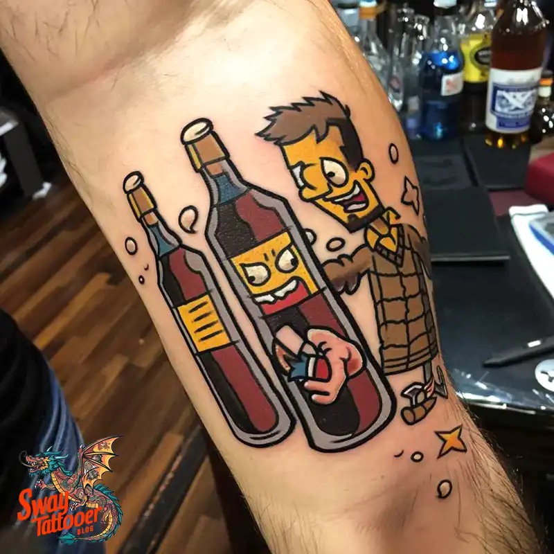 120 Bartender Tattoo Designs: Shaker Symbols, Style & Care 123 bartender 1