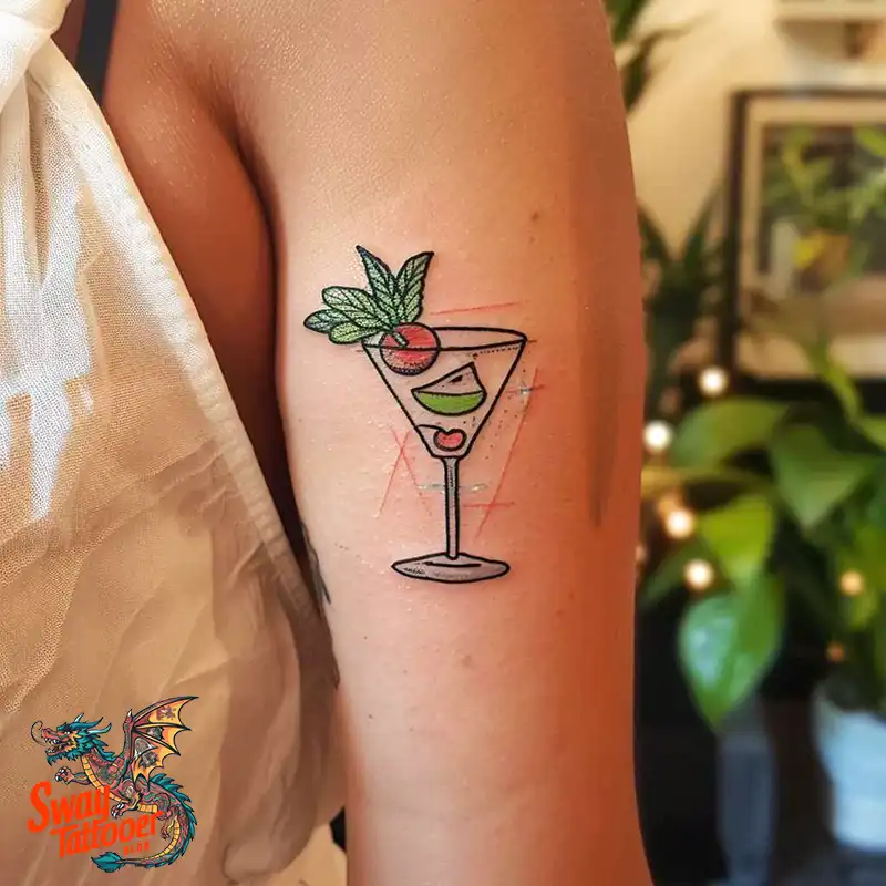 120 Bartender Tattoo Designs: Shaker Symbols, Style & Care 114 bartender10