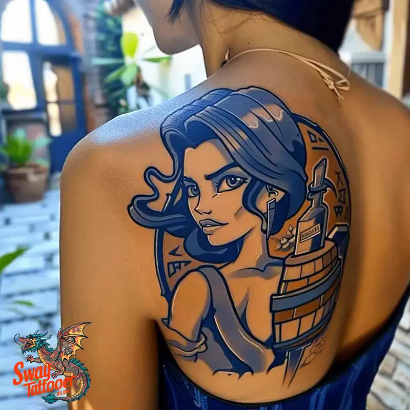 120 Bartender Tattoo Designs: Shaker Symbols, Style & Care 14 Bartender Tattoo Designs