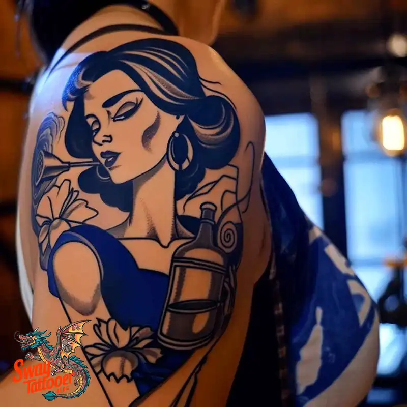 120 Bartender Tattoo Designs: Shaker Symbols, Style & Care 15 Bartender Tattoo Designs