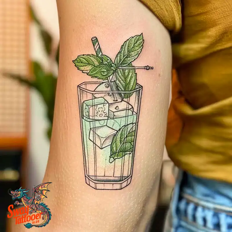 120 Bartender Tattoo Designs: Shaker Symbols, Style & Care 113 bartender11