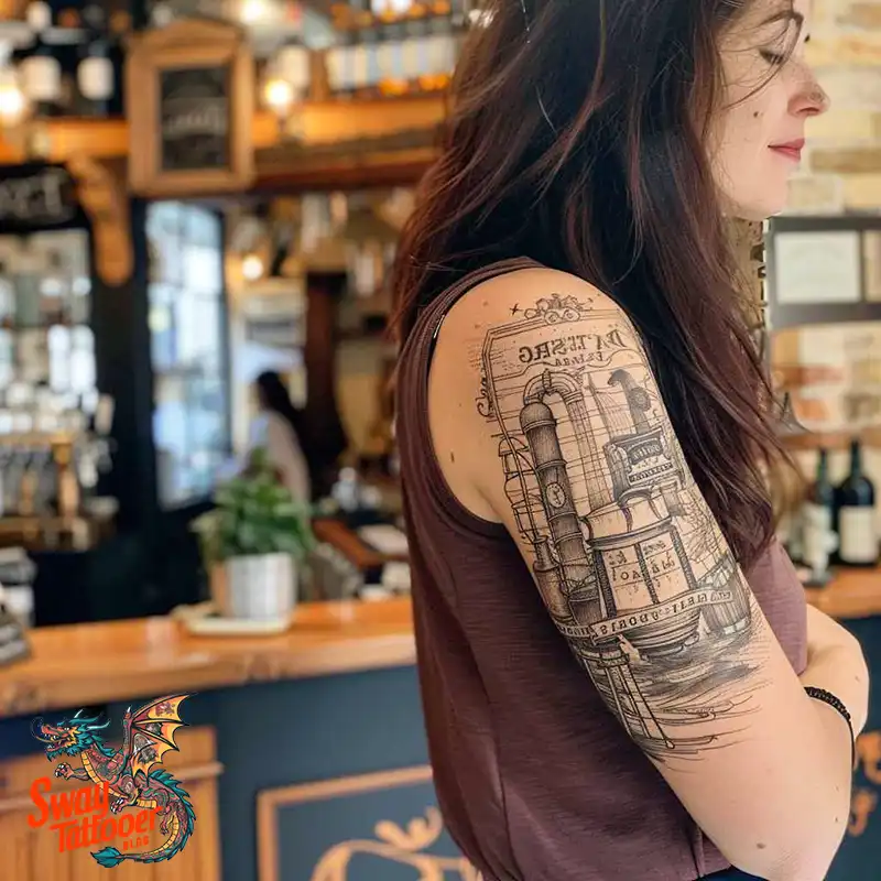 120 Bartender Tattoo Designs: Shaker Symbols, Style & Care 17 Bartender Tattoo Designs