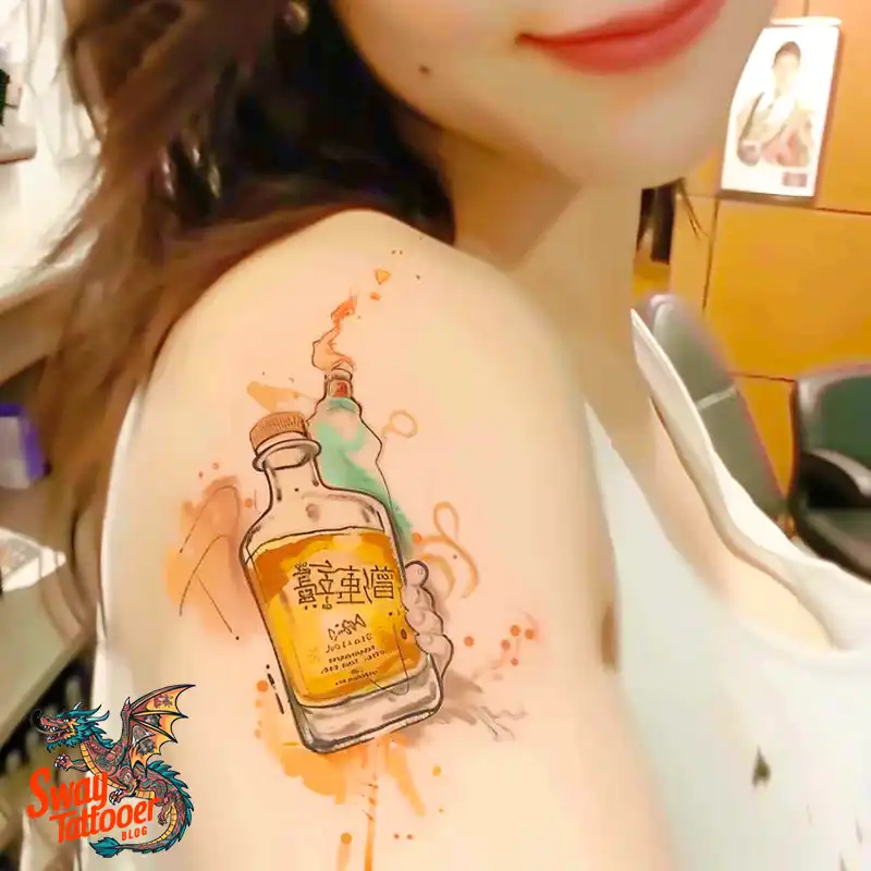 120 Bartender Tattoo Designs: Shaker Symbols, Style & Care 5 Bartender Tattoo Designs