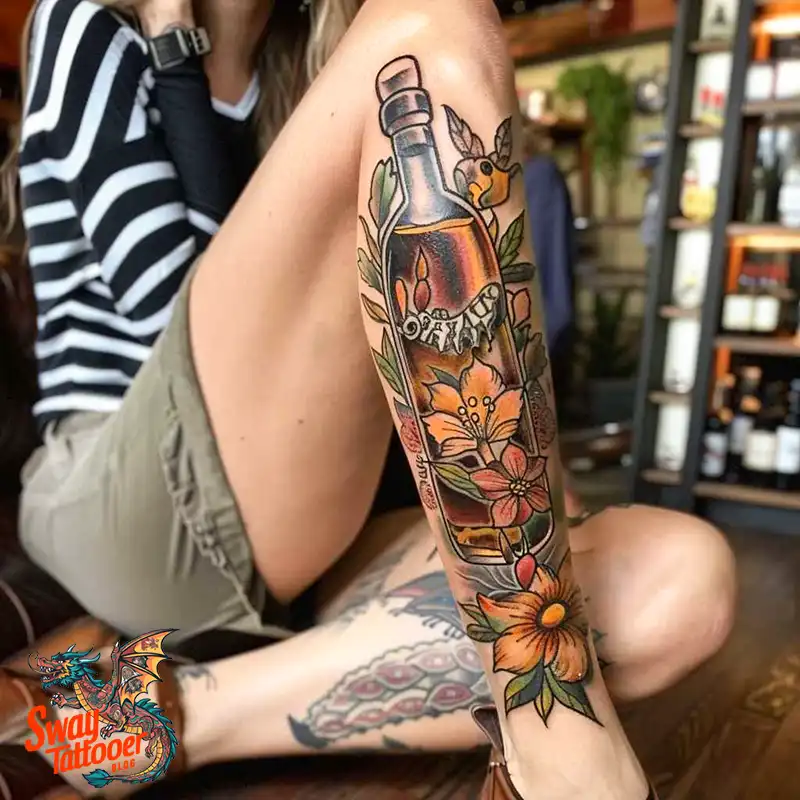 120 Bartender Tattoo Designs: Shaker Symbols, Style & Care 3 Bartender Tattoo Designs