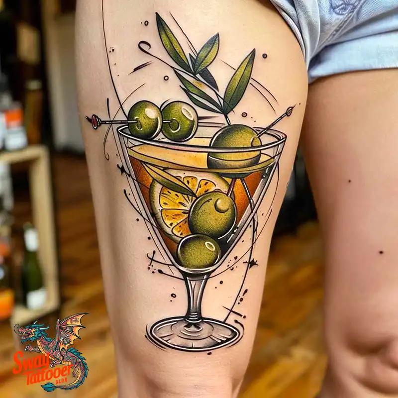 120 Bartender Tattoo Designs: Shaker Symbols, Style & Care 110 bartender14