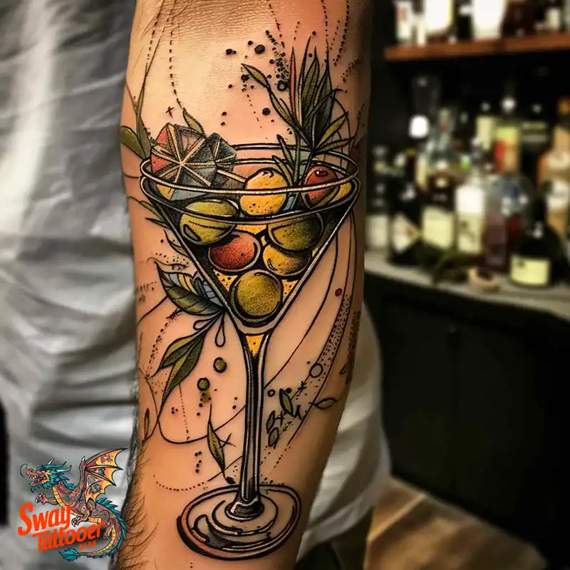 120 Bartender Tattoo Designs: Shaker Symbols, Style & Care 109 bartender15