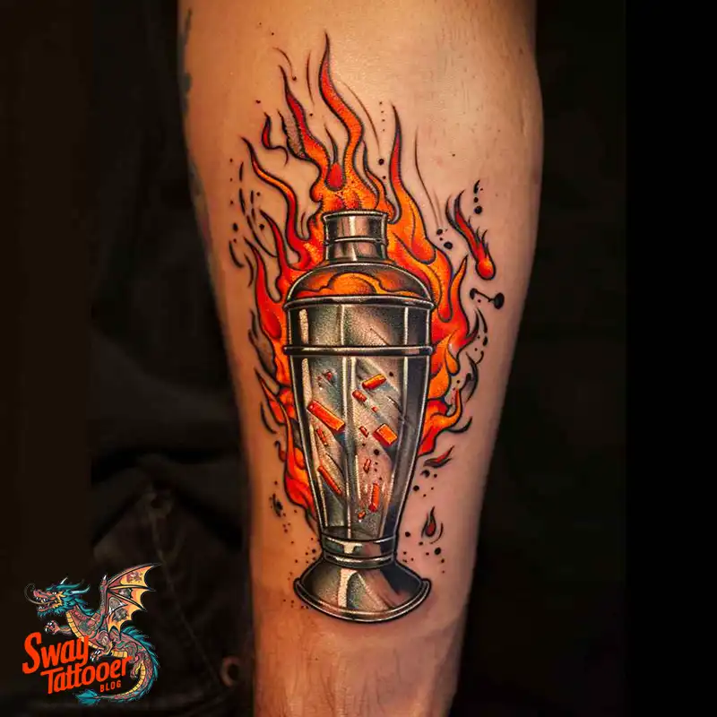 120 Bartender Tattoo Designs: Shaker Symbols, Style & Care 104 bartender17