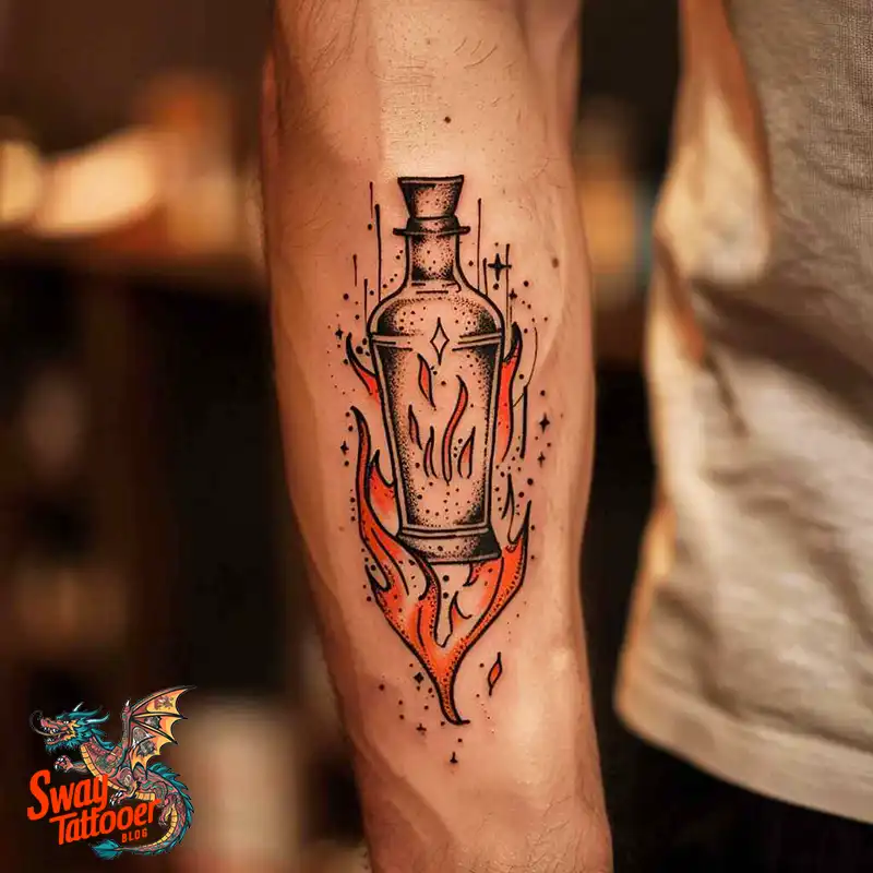 120 Bartender Tattoo Designs: Shaker Symbols, Style & Care 106 bartender19