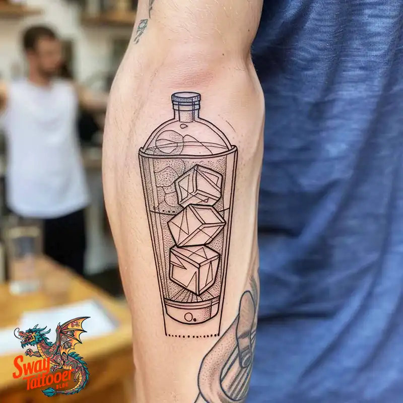 120 Bartender Tattoo Designs: Shaker Symbols, Style & Care 108 bartender21