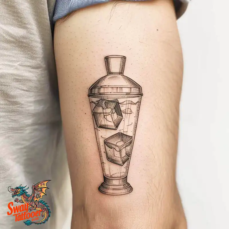 120 Bartender Tattoo Designs: Shaker Symbols, Style & Care 101 bartender23