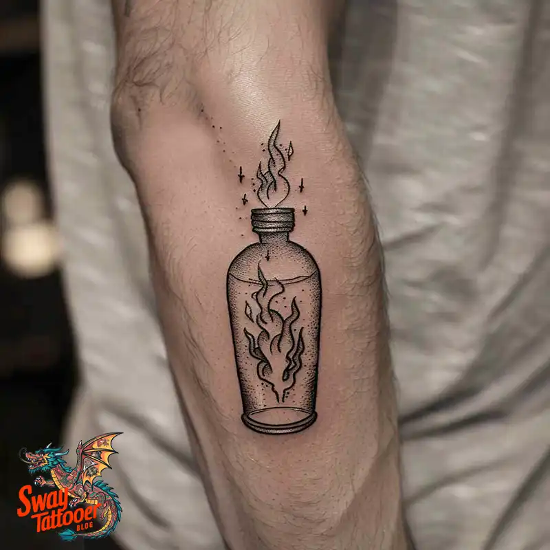 120 Bartender Tattoo Designs: Shaker Symbols, Style & Care 98 bartender26