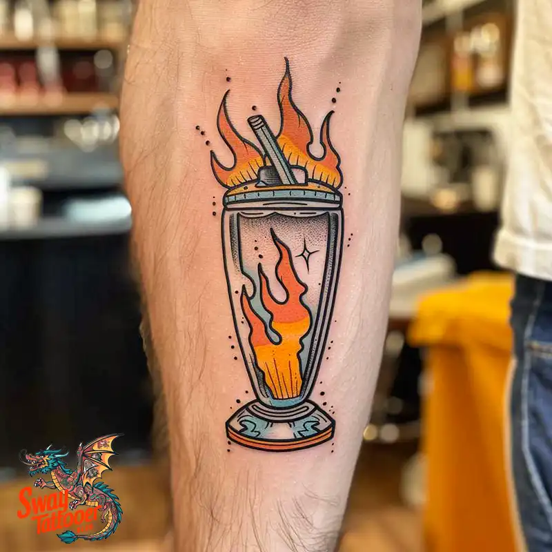 120 Bartender Tattoo Designs: Shaker Symbols, Style & Care 97 bartender27