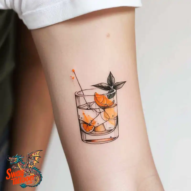 120 Bartender Tattoo Designs: Shaker Symbols, Style & Care 96 bartender28