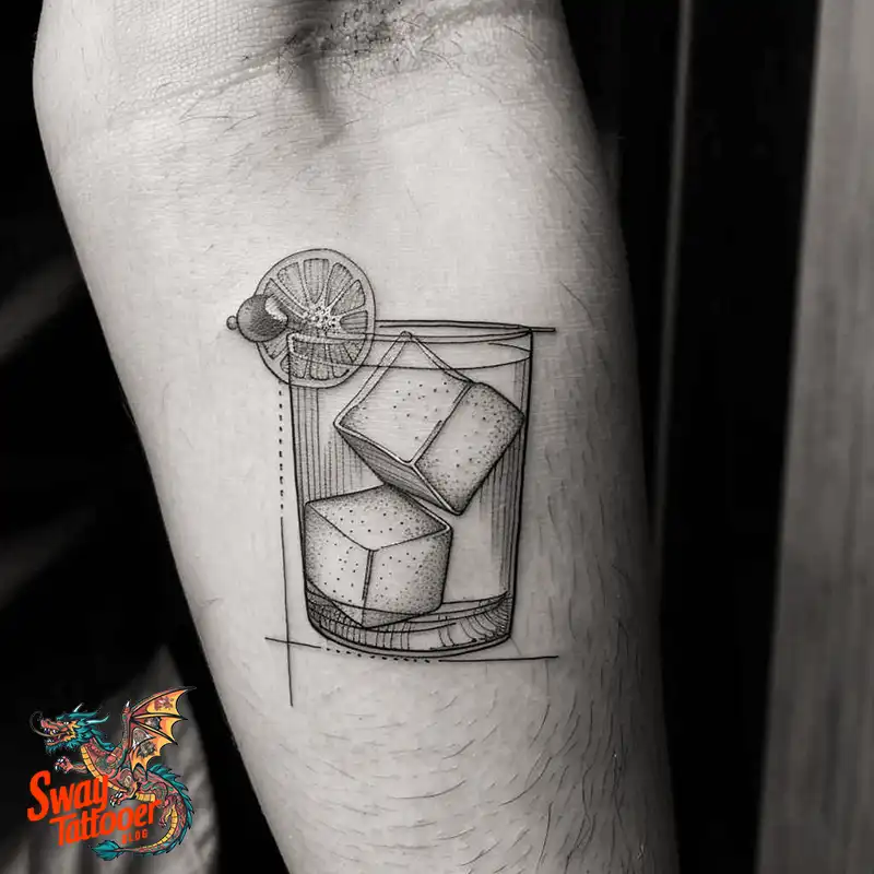 120 Bartender Tattoo Designs: Shaker Symbols, Style & Care 95 bartender29