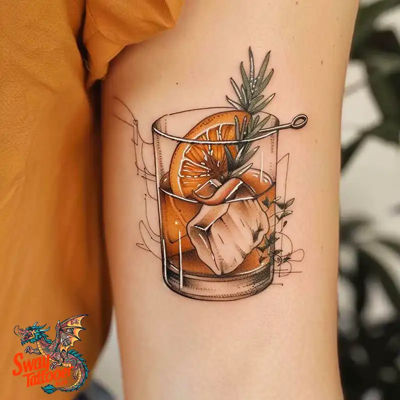 120 Bartender Tattoo Designs: Shaker Symbols, Style & Care 94 bartender30