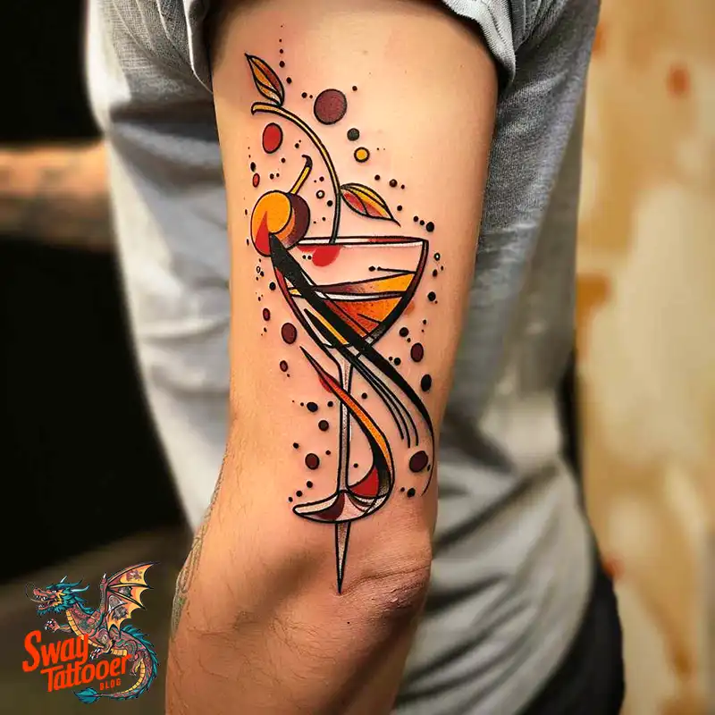 120 Bartender Tattoo Designs: Shaker Symbols, Style & Care 91 bartender33