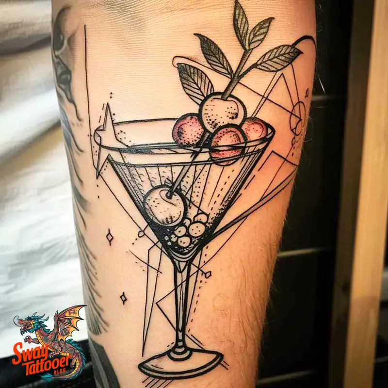 120 Bartender Tattoo Designs: Shaker Symbols, Style & Care 85 bartender34