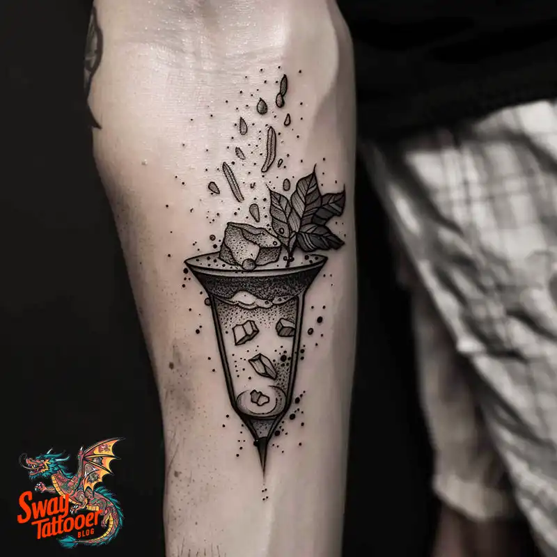 120 Bartender Tattoo Designs: Shaker Symbols, Style & Care 86 bartender35