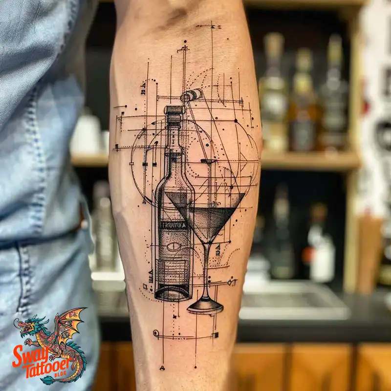 120 Bartender Tattoo Designs: Shaker Symbols, Style & Care 120 bartender4