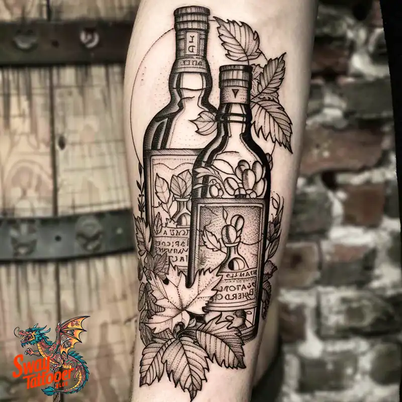 120 Bartender Tattoo Designs: Shaker Symbols, Style & Care 84 bartender40