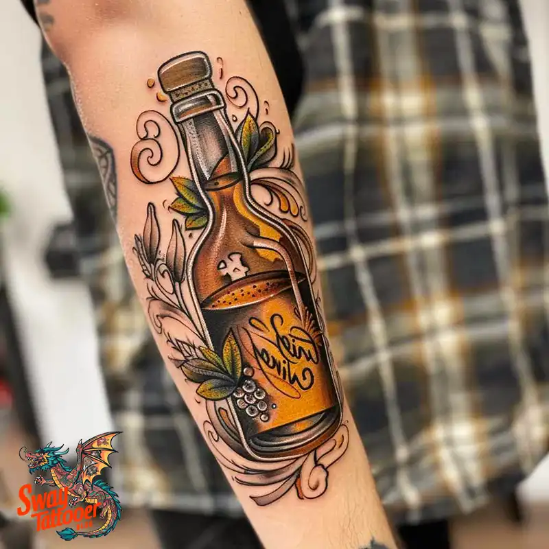 120 Bartender Tattoo Designs: Shaker Symbols, Style & Care 77 Bartender Tattoo Ideas