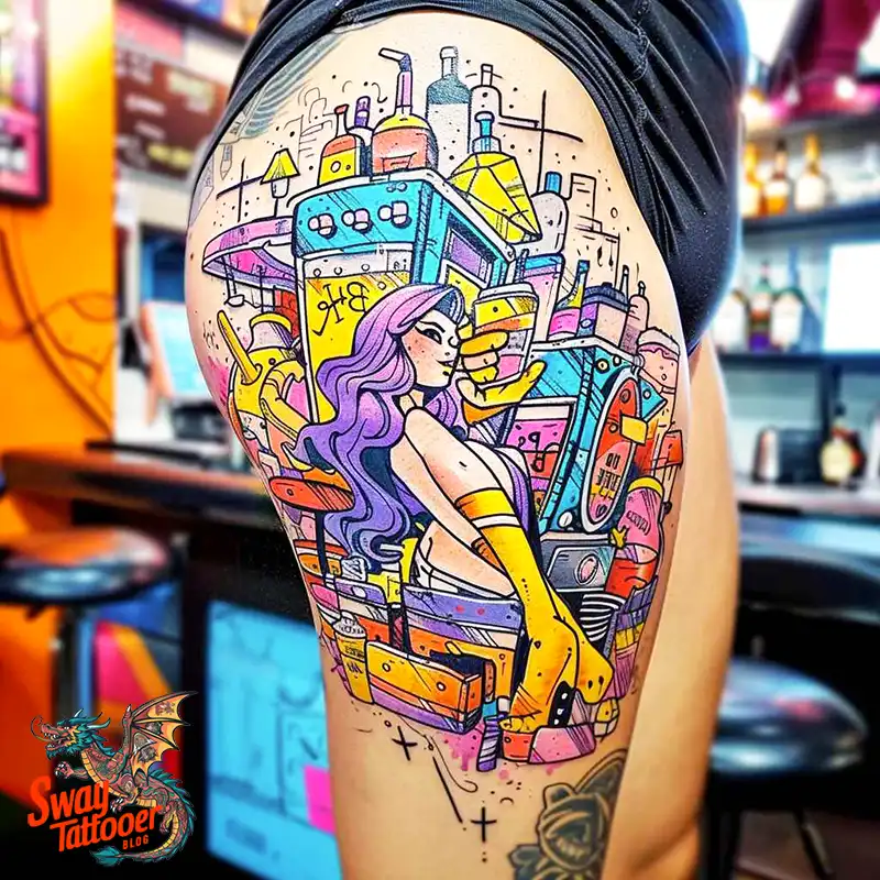 120 Bartender Tattoo Designs: Shaker Symbols, Style & Care 68 Bartender Tattoo Ideas